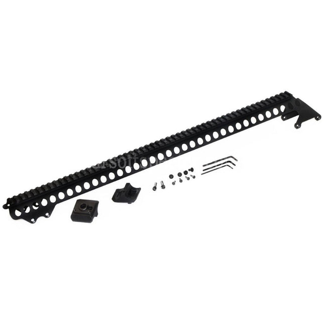 CYMA 537mm Aluminium Top Rail System For CYMA Tokyo Marui M870 Series Shotgun Airsoft Black