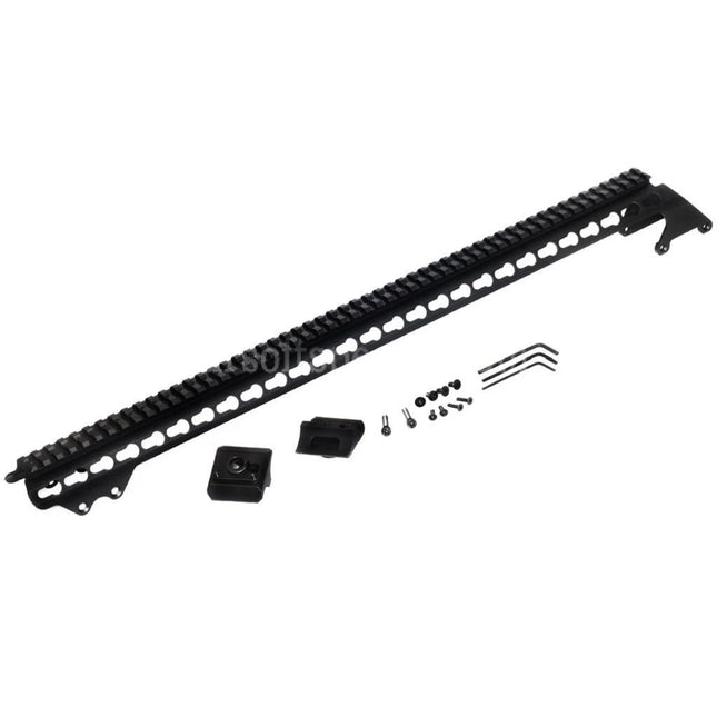 CYMA 537mm Aluminium KeyMod Top Rail System For CYMA Tokyo Marui M870 Series Shotgun Airsoft Black