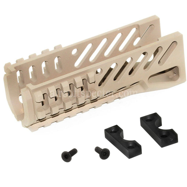 5KU CNC 119mm B-11 Classic Lower Handguard Rail System For D-Boys LCT GHK Tokyo Marui AKS-74U Series AEG GBB Rifles Airsoft