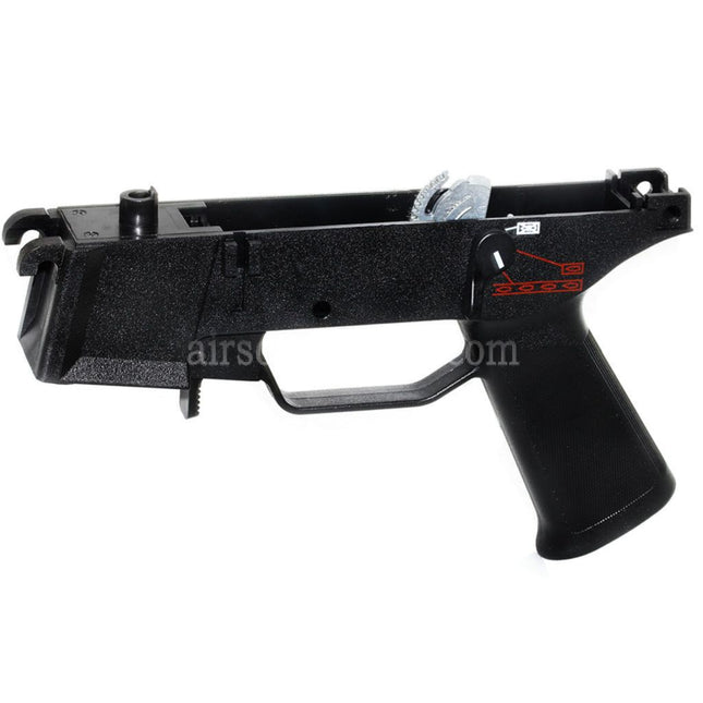 Cadre de poignée de récepteur inférieur en polymère AIRSOFT SPECTER pour fusils AEG Umarex S&T H&K UMP 45 Series Noir