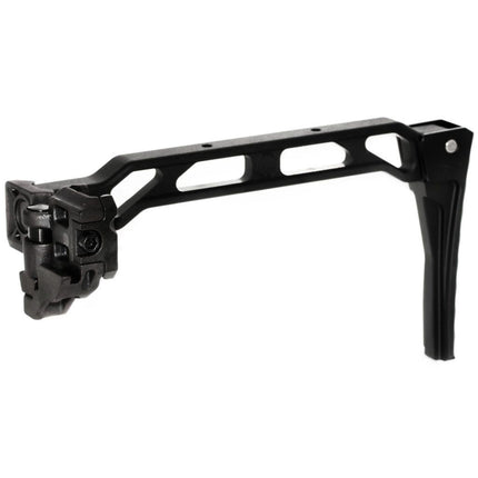 5KU 198mm AB-8R Style With Folding Mech Buttplate Stock For 1913 Picatinny Rail System Rifles Airsoft Black