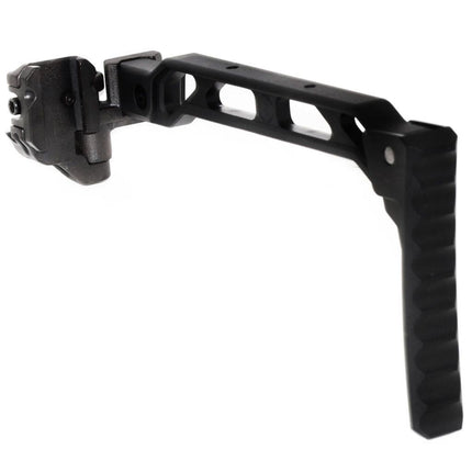 5KU 198mm AB-8R Style With Folding Mech Buttplate Stock For 1913 Picatinny Rail System Rifles Airsoft Black