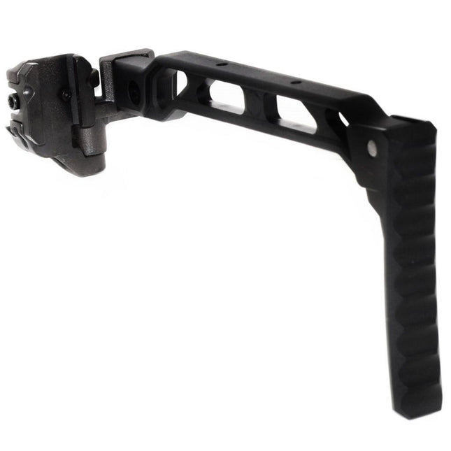 5KU 198mm AB-8R Style With Folding Mech Buttplate Stock For 1913 Picatinny Rail System Rifles Airsoft Black