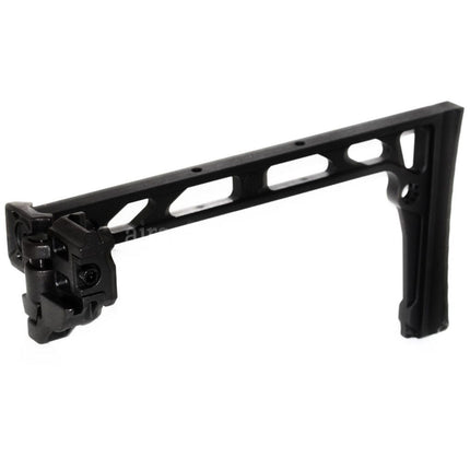 Crosse pliable de style 5KU 206 mm SS-8 avec mécanisme de pliage pour fusils Airsoft noirs avec système de rail Picatinny 1913