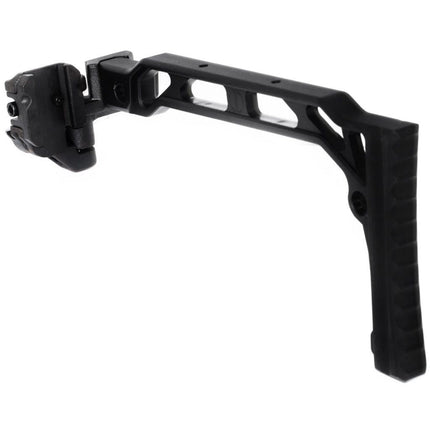 Crosse pliable 5KU 206mm style SS-8R avec mécanisme de pliage pour rails Picatinny 1913, répliques d'airsoft noires