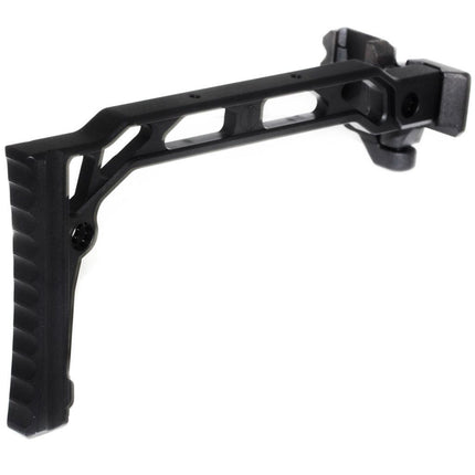 Crosse pliable 5KU 206mm style SS-8R avec mécanisme de pliage pour rails Picatinny 1913, répliques d'airsoft noires