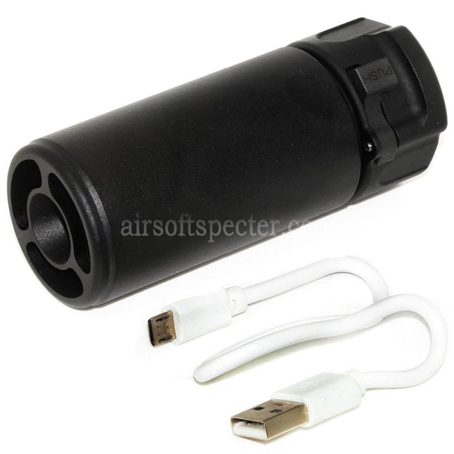 5KU 92mm Mini Suppressor Silencer with Spitfire Tracer For -14mm CCW Counter-Clockwise Thread Barrel Rifles Airsoft