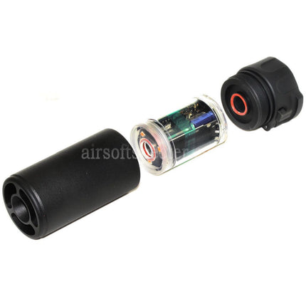 5KU 92mm Mini Suppressor Silencer with Spitfire Tracer For -14mm CCW Counter-Clockwise Thread Barrel Rifles Airsoft