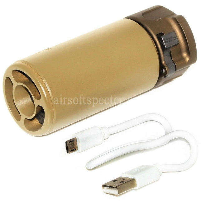5KU 92mm Mini Suppressor Silencer with Spitfire Tracer For -14mm CCW Counter-Clockwise Thread Barrel Rifles Airsoft