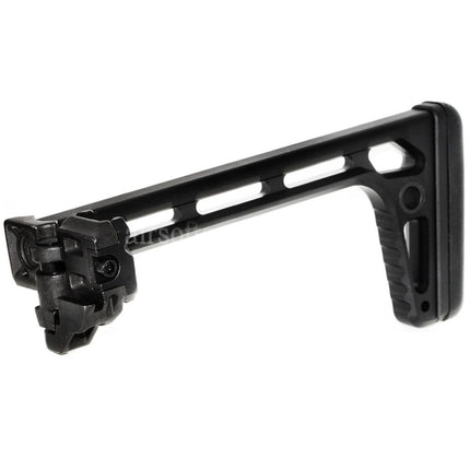5KU 205mm Minimalist Folding Stock For MCX / MPX M1913 Picatinny Rail System Rifles Airsoft Black