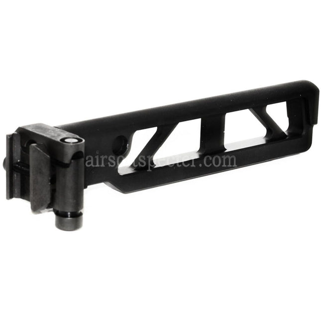 5KU 162mm ST-6 Style AR M4 Stock with Folding Mech For M1913 Picatinny Rail System Rifles Airsoft Black