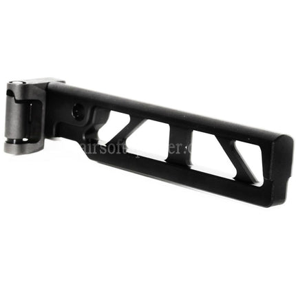 5KU 162mm ST-6 Style AR M4 Stock with Folding Mech For M1913 Picatinny Rail System Rifles Airsoft Black