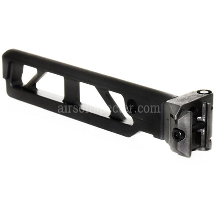 5KU 162mm ST-6 Style AR M4 Stock with Folding Mech For M1913 Picatinny Rail System Rifles Airsoft Black