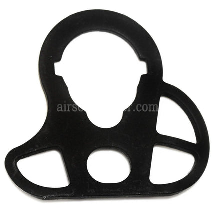 Plaque de tube de crosse 3 trous type E&C pour fusils Airsoft M4 M16 AEG Noir