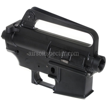 Corps de récepteur supérieur et inférieur en métal E&C M16VN pour fusils d'airsoft E&C Tokyo Marui M4 M16 Series AEG Noir