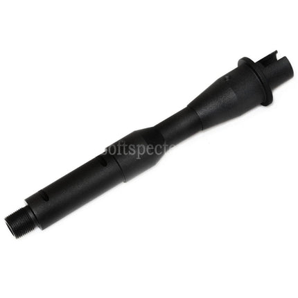 Canon externe 5KU 7 Aluminium CQB - Filetage antihoraire CCW 14 mm pour répliques Tokyo Marui M4 MWS GBB Airsoft Noir