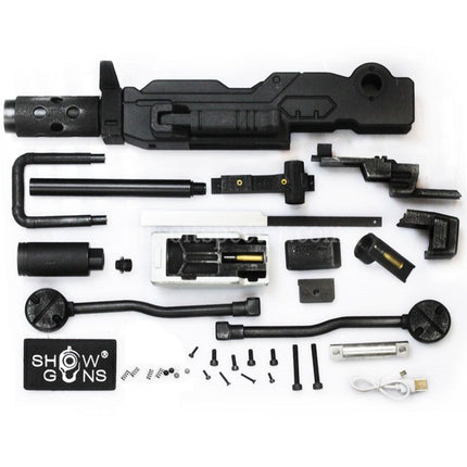Show Guns Tactical SG RX-79 Gundam Ground Type Kit Mitrailleuse MG100 avec traceur lumineux Fire Pig pour pistolets GBB Airsoft série AAP-01 Action Army