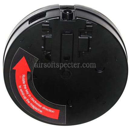King Arms 450rd Drum Magazine For Tokyo Marui King Arms Thompson M1A1 M1928 Chicago Series AEG Rifles Airsoft Black