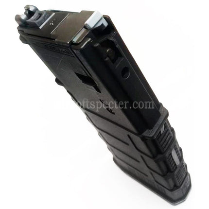 Chargeur à gaz GM EVO MWS 35 coups V2 pour répliques airsoft GM Tokyo Marui M4 Series MWS GBB Noir