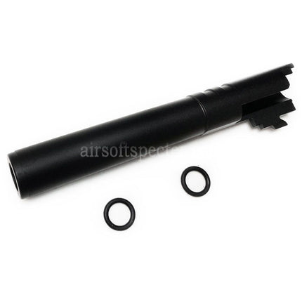 5KU 5 Inches 123/127mm CNC Aluminium Outer Barrel +11mm CW for Armorer Works AW WE-TECH Tokyo Marui Hi-Capa 5.1 GBB Pistols Airsoft