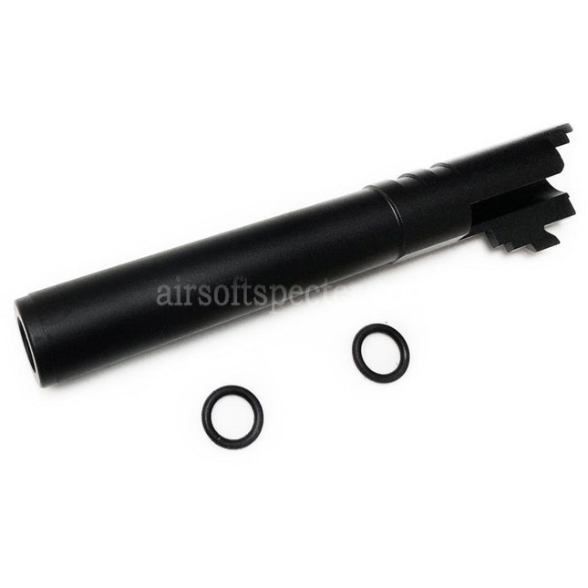 5KU 5 Inches 123/127mm CNC Aluminium Outer Barrel +11mm CW for Armorer Works AW WE-TECH Tokyo Marui Hi-Capa 5.1 GBB Pistols Airsoft