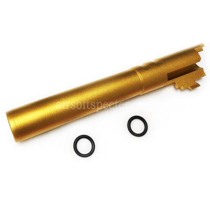 5KU 5 Inches 123/127mm CNC Aluminium Outer Barrel +11mm CW for Armorer Works AW WE-TECH Tokyo Marui Hi-Capa 5.1 GBB Pistols Airsoft