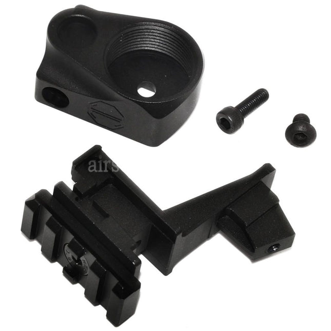 5KU Buffer Tube And M1913 20mm Rail AK To M4 Stock Adaptor For Tokyo Marui AKM GBB Rifles Airsoft Black