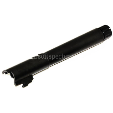 AIP 123mm/127mm Threaded Outer Barrel with Adaptor and Cover for Tokyo Marui Hi-Capa 5.1 GBB Pistols Airsoft Black