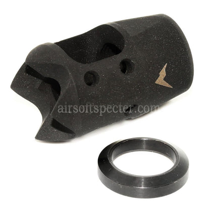 PTS Rainier Arms MINI XT COMP Flash Hider For +14mm CW Clockwise Thread Barrel Rifles Airsoft