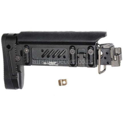 5KU PT-1 AK Side Folding Stock For E&L AK Series Rifles Airsoft Black
