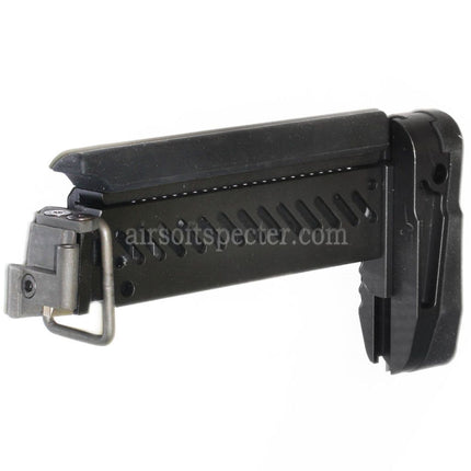 5KU PT-1 AK Side Folding Stock For E&L AK Series Rifles Airsoft Black