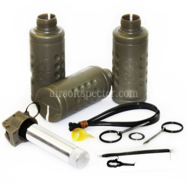 APS HAKKOTSU 3pcs Thunder Shocker Co2 Sound Grenade Shell Bottle Package with Core