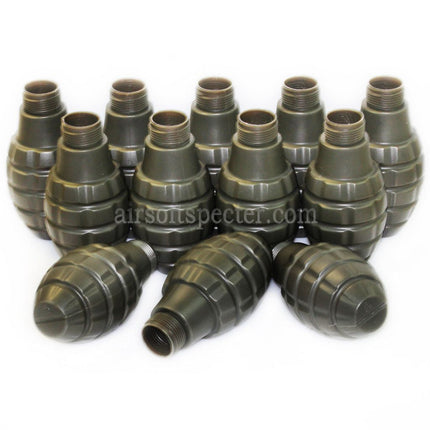 APS HAKKOTSU 12pcs Thunder B Co2 Sound Grenade Pineapple Shell Bottle Package with Core