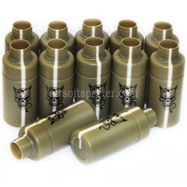 APS HAKKOTSU 12pcs Thunder B Co2 Sound Grenade Devil Shell Bottle Package with Core