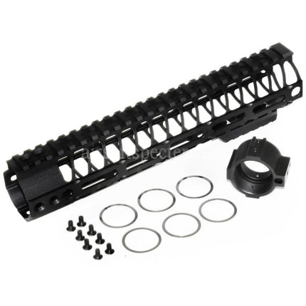 CYMA 256mm 10 Inches M-LOK RAS Handguard Rail System for CYMA VFC GHK Tokyo Marui M4 M16 Series AEG Rifles Airsoft Black