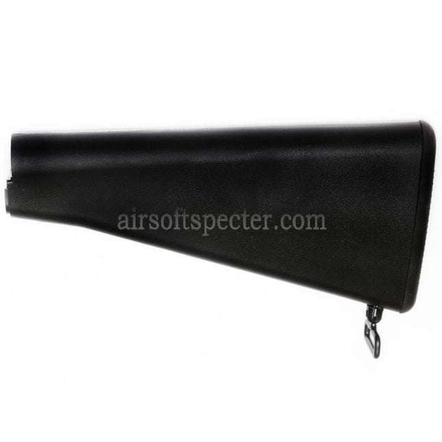 CYMA Large Storage Fixed Stock For M4 M16 Series AEG Rifles Airsoft Black