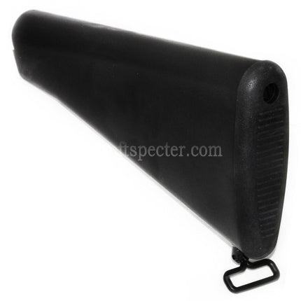 CYMA Large Storage Fixed Stock For M4 M16 Series AEG Rifles Airsoft Black