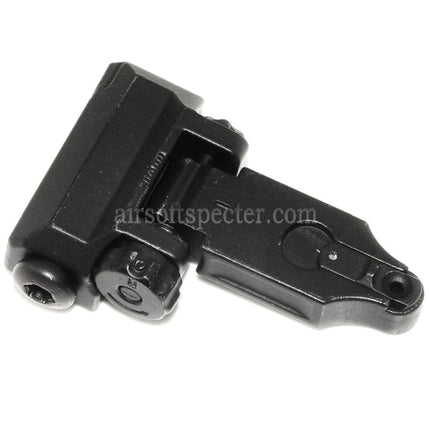 AIRSOFT SPECTER ST Style Flip Up Folding Rear Sight For 20mm Picatinny Rail Rifles