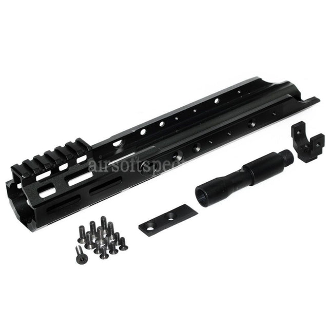 AIRSOFT SPECTER CNC Aluminum 300mm KC Style MREX M-LOK Handguard Rail System For Double Bell BY-805 VFC WE-Tech Tokyo Marui SCAR Series AEG GBB Rifles