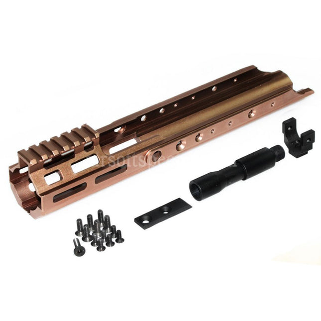 AIRSOFT SPECTER CNC Aluminum 300mm KC Style MREX M-LOK Handguard Rail System For Double Bell BY-805 VFC WE-Tech Tokyo Marui SCAR Series AEG GBB Rifles