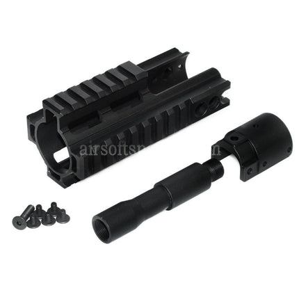 AIRSOFT SPECTER CNC Aluminum 125mm 4-Sides Rail Handguard Rail System For Double Bell BY-805 VFC WE-Tech Tokyo Marui SCAR Series AEG GBB Rifles