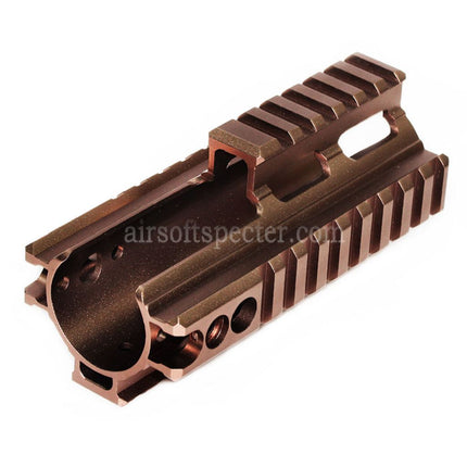 AIRSOFT SPECTER CNC Aluminum 125mm 4-Sides Rail Handguard Rail System For Double Bell BY-805 VFC WE-Tech Tokyo Marui SCAR Series AEG GBB Rifles