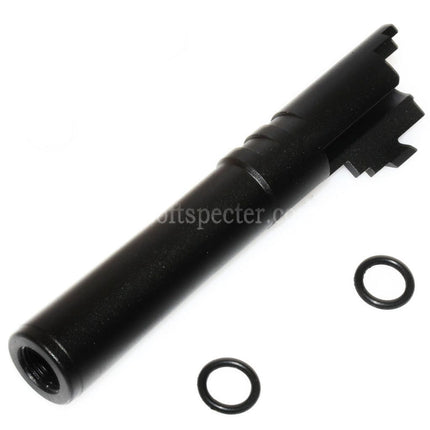5KU 4.3 Inches CNC Aluminium Outer Barrel +11mm CW for Tokyo Marui Hi-Capa 4.3 GBB Pistols Airsoft