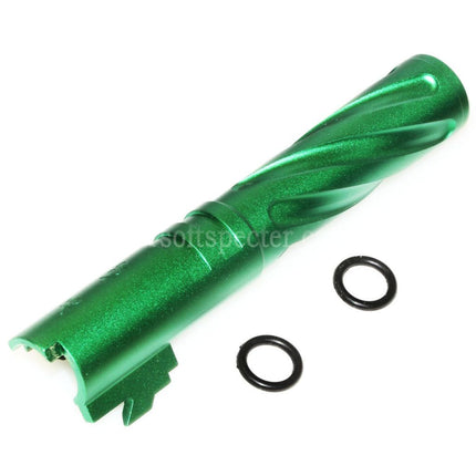 5KU 4.3 Inches CNC Aluminium Tornado Style Spiral Outer Barrel +11mm CW for Tokyo Marui Hi-Capa 4.3 GBB Pistols Airsoft