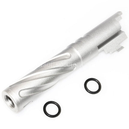 5KU 4.3 Inches CNC Aluminium Tornado Style Spiral Outer Barrel +11mm CW for Tokyo Marui Hi-Capa 4.3 GBB Pistols Airsoft