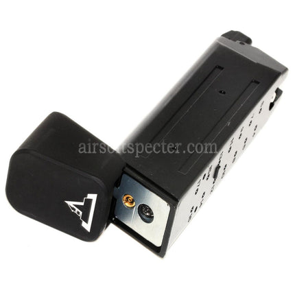 APS TTI 23rd Gas Magazine with Thick Base for G17 G18C G-Series GBB Pistols Airsoft Black
