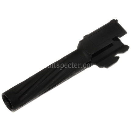 APS EMG 98mm/112mm Fluted Spiral Outer Barrel +12mm CW For APS EMG F1 Firearms BSF Series GBB Pistols Airsoft Black