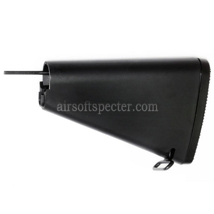 Crosse fixe courte AIRSOFT SPECTER 188mm pour fusils M4 M16 M16A1 M16A2 AEG Noire