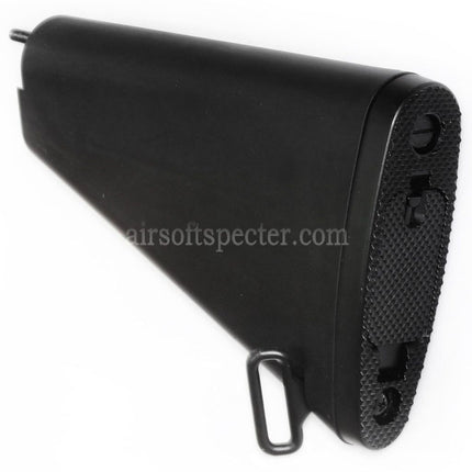 Crosse fixe courte AIRSOFT SPECTER 188mm pour fusils M4 M16 M16A1 M16A2 AEG Noire