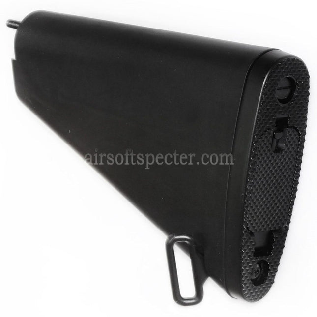 AIRSOFT SPECTER 188mm Short Style Fixed Stock For M4 M16 M16A1 M16A2 Series AEG Rifles Black